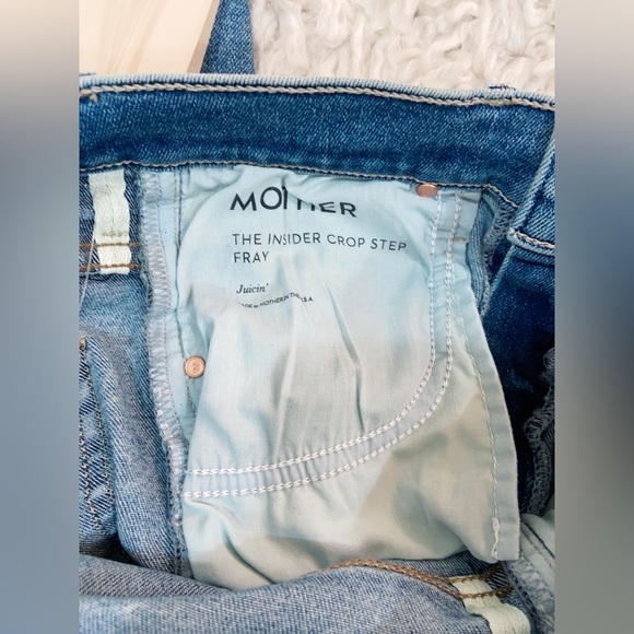 NWT Mother The Insider Crop Step Fray Jeans - Picture 9 of 11